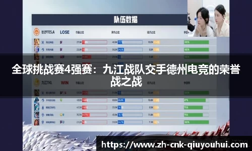 全球挑战赛4强赛:九江战队交手德州电竞的荣誉战之战